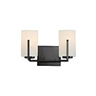 Maxim Lighting 21282SWBK 2-Lights 120W Black Bath Vanity Light