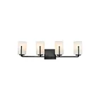 Maxim Lighting 21284SWBK 4-Lights 240W Black Bath Vanity Light