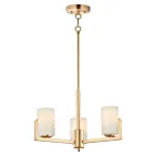 Maxim Lighting 21285SWSBR Dart 3-Lights 180W Satin Brass Incandescent Chandelier
