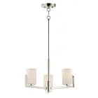 Maxim Lighting 21285SWSN Dart 3-Lights 180W Satin Nickel Incandescent Chandelier