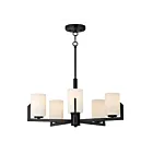 Maxim Lighting 21286SWBK Dart 5-Lights 300W Black Chandelier