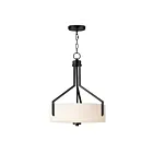 Maxim Lighting 21287SWBK 3-Lights 180W Black Pendant