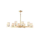 Maxim Lighting 21288SWSBR Dart 8-Lights 480W Satin Brass Incandescent Chandelier