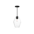 Maxim Lighting 21335CLBK 1-Light 60W Black Pendant