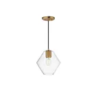 Maxim Lighting 21336CLNAB 1-Light 60W Natural Aged Brass Pendant