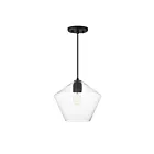 Maxim Lighting 21337CLBK 1-Light 60W Black Pendant