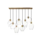 Maxim Lighting 21339CLNAB 8-Lights 480W Natural Aged Brass Pendant