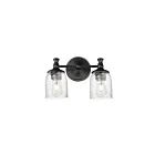 Maxim Lighting 21352CRBK 2-Lights 120W Black Bath Vanity Light