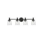 Maxim Lighting 21354CRBK 4-Lights 240W Black Bath Vanity Light