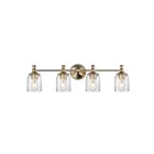 Maxim Lighting 21354CRSCH 4-Lights 240W Satin Champagne Bath Vanity Light