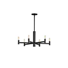 Maxim Lighting 21366BK Emana 6-Lights 240W Black Incandescent Chandelier