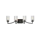 Maxim Lighting 21374CRBK 4-Lights 240W Black Bath Vanity Light
