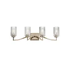 Maxim Lighting 21374CRSCH 4-Lights 240W Satin Champagne Bath Vanity Light