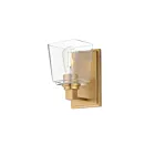 Maxim Lighting 21381CLNAB 1-Light 60W Natural Aged Brass Bath Vanity Light