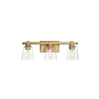 Maxim Lighting 21383CLNAB 3-Lights 180W Natural Aged Brass Wall Sconce