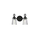 maxim Lighting 21392CLBK 2-Lights 120W Black Wall Sconce