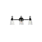 Maxim Lighting 21393CLBK 3-Lights 180W Black Vanity Light