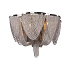 Maxim Lighting 21460NKPN Chantilly 6-Lights 3W Polished Nickel Flush Mount