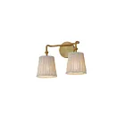 Maxim Lighting 21482WWTNAB 2-Lights 120W Natural Aged Brass Bath Vanity Light