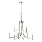 Maxim Lighting 21529SN Lyndon 9-Lights 540W Satin Nickel Incandescent Chandelier