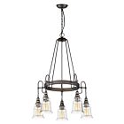 Maxim Lighting 21575HMOI Revival 5-Lights 300W Oil Rubbed Bronze Incandescent Chandelier