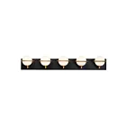 Maxim Lighting Revolve 21605SWBKGLD 5-Lights 4W Black/Gold Vanity Light