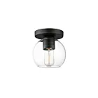 Maxim Lighting 21630CLBK Knox 1-Light 60W Black Flush Mount