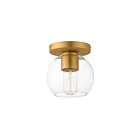 Maxim Lighting 21630CLNAB Knox 1-Light 60W Natural Aged Brass Flush Mount