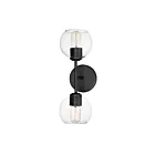 Maxim Lighting Knox 21632CLBK 2-Lights Black Wall Sconce