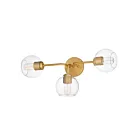 Maxim Lighting Knox 21633CLNAB 3-Lights 60W Natural Aged Brass Vanity Light