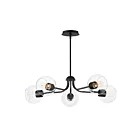 Maxim Lighting 21635CLBK Knox 5-Lights 300W Black Incandescent Chandelier