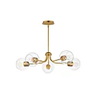 Maxim Lighting 21635CLNAB Knox 5-Lights 300W Natural Aged Brass Incandescent Chandelier