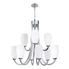 Maxim Lighting 21657SWSN Taylor 9-Lights 540W Satin Nickel Incandescent Chandelier