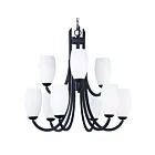 Maxim Lighting 21657SWTXB Taylor 9-Lights 540W Textured Black Incandescent Chandelier