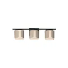 Maxim Lighting 21713SWNWDCHL 3-Lights 180W Natural Wood and Charcoal Vanity Light