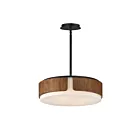 Maxim Lighting 21716SWWNBK 4-Lights 240W Walnut and Black Pendant