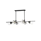 Maxim Lighting 21726CDDBZAB 6-Lights 360W Dark Bronze and Antique Brass Pendant