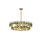 Maxim Lighting 21823GNWBR Loren 4-Lights 240W Weathered Brass Chandelier