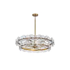 Maxim Lighting 21823TCWBR Loren 4-Lights 240W Weathered Brass Chandelier