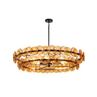 Maxim Lighting 21824AMGM Loren 6-Lights 300W Gunmetal Chandelier