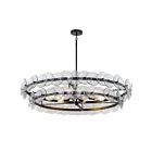 Maxim Lighting 21824TCGM Loren 6-Lights 300W Gunmetal Chandelier