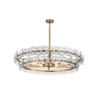 Maxim Lighting 21824TCWBR Loren 6-Lights 300W Weathered Brass Chandelier