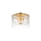 Maxim Lighting 21832AGGL 2-Lights 120W Gold Leaf Flush Mount