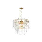 Maxim Lighting 21835AGGL 9-Lights 540W Gold Leaf Pendant