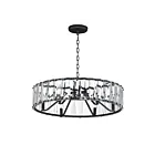Maxim Lighting 21866BCBK Odeon 6-Lights 360W Black Incandescent Chandelier