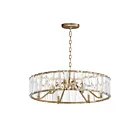 Maxim Lighting 21866BCGS Odeon 6-Lights 360W Golden Silver Incandescent Chandelier