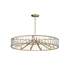 Maxim Lighting 21869BCGS Odeon 10-Lights 600W Golden Silver Incandescent Chandelier