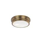 Maxim Lighting 22370SWNAB Fairmont 2-Lights 60W Natural Aged Brass Flush Mount