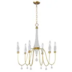 Maxim Lighting 22436CSTGL Claymore 6-Lights 360W Claystone/Gold Leaf Incandescent Chandelier