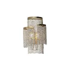Maxim Lighting Fontaine 22460WWDGS 2-Lights Golden Silver Wall Sconce